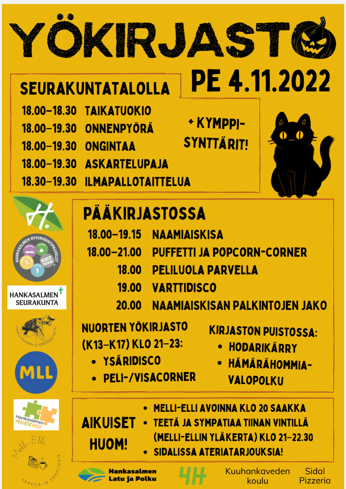 Yökirjaston ohjelma