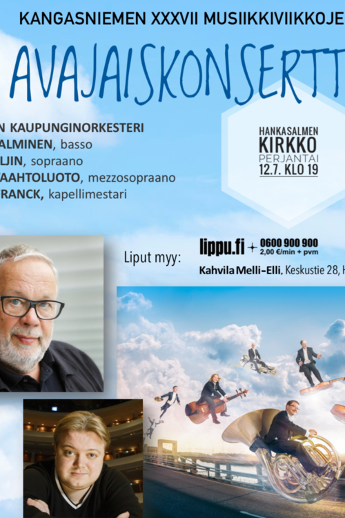 Kangasniemen Musiikkiviikkojen avajaiskonsertti Kangasniemen Musiikkiviikkojen avajaiskonsertti