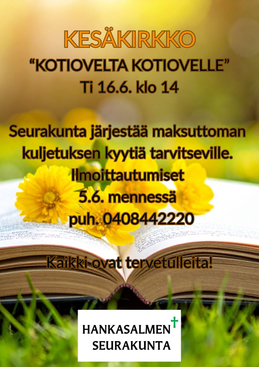 Kesäkirkko kotiovelta kotiovelle