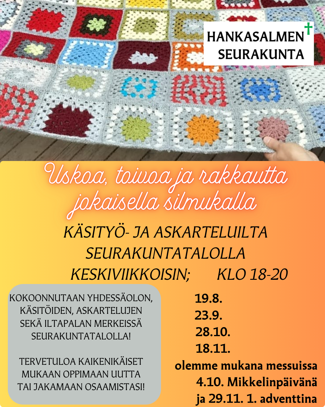 Käsityö- ja askarteluillat