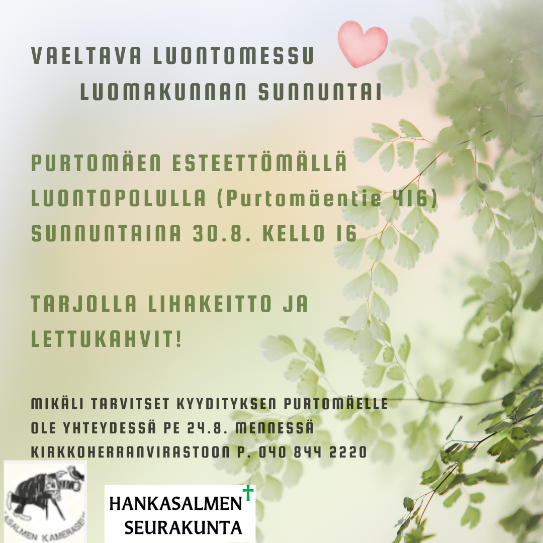Vaeltava luontomessu Häähnillä
